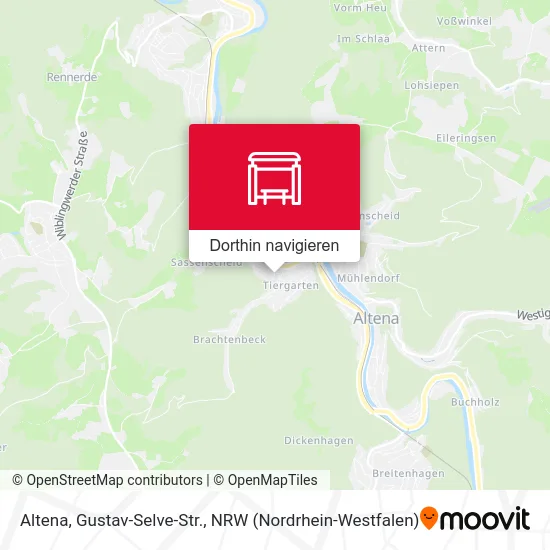 Altena, Gustav-Selve-Str. Karte