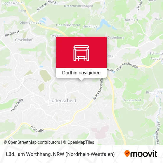 Lüd., am Worthhang Karte