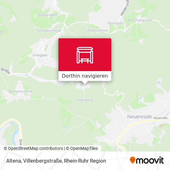 Altena, Villenbergstraße Karte