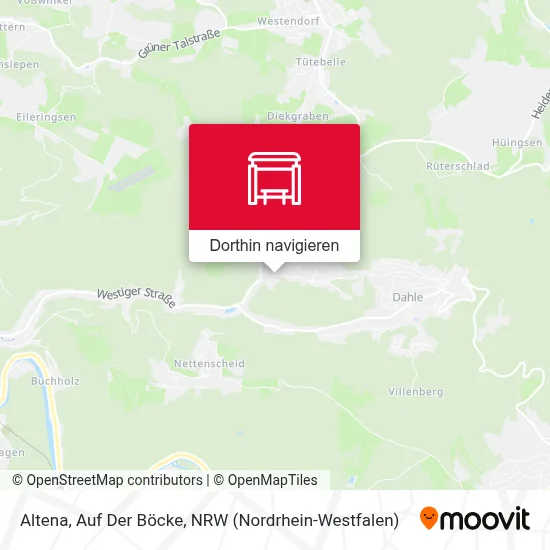 Altena, Auf Der Böcke Karte