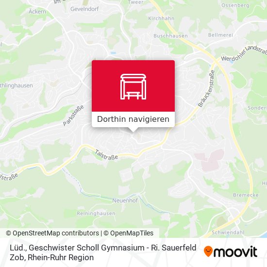 Lüd., Geschwister Scholl Gymnasium - Ri. Sauerfeld Zob Karte