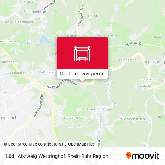 Lüd., Abzweig Wettringhof Karte