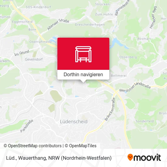 Lüd., Wauerthang Karte