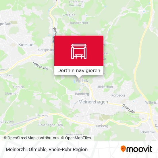 Meinerzh., Ölmühle Karte