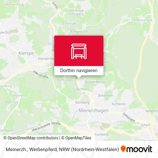 Meinerzh., Weißenpferd Karte