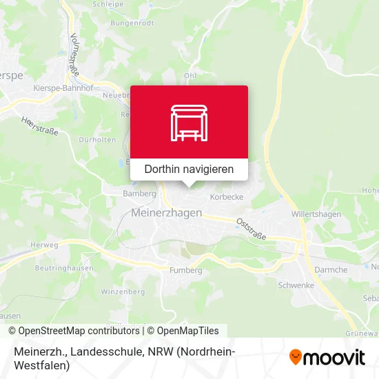 Meinerzh., Landesschule Karte