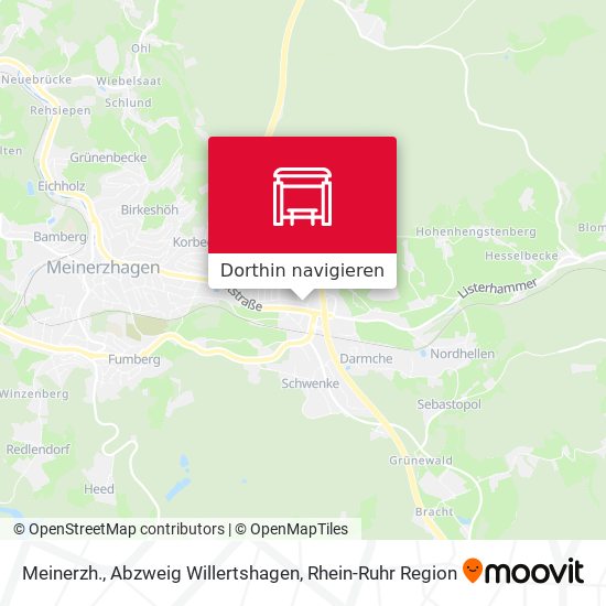 Meinerzh., Abzweig Willertshagen Karte