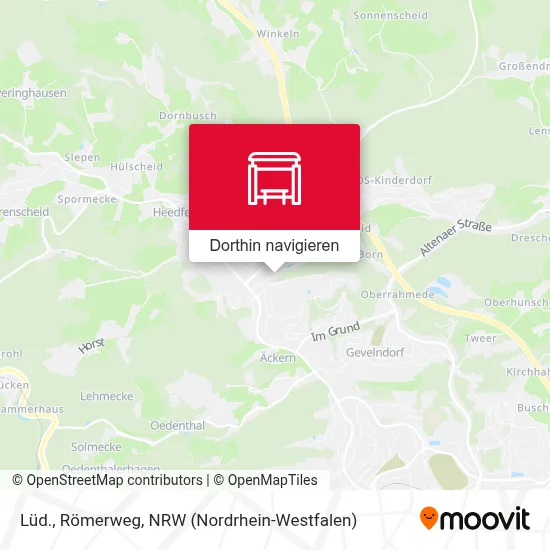 Lüd., Römerweg Karte