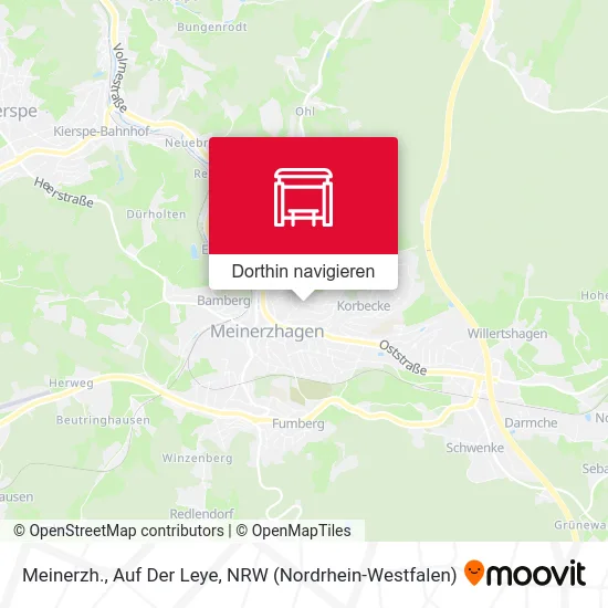 Meinerzh., Auf Der Leye Karte