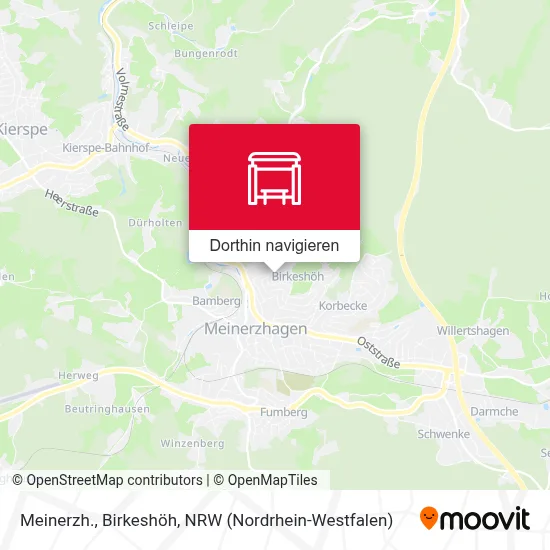 Meinerzh., Birkeshöh Karte