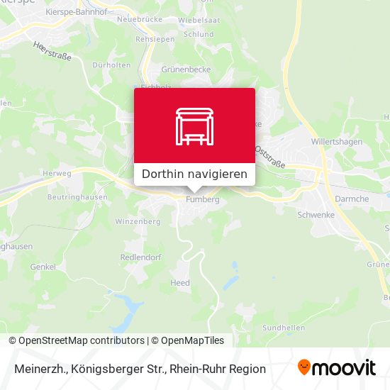Meinerzh., Königsberger Str. Karte