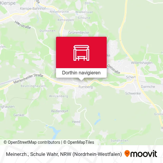 Meinerzh., Schule Wahr Karte