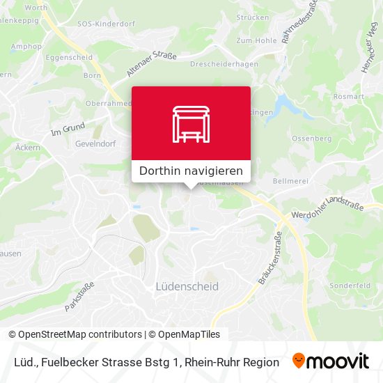 Lüd., Fuelbecker Strasse Bstg 1 Karte