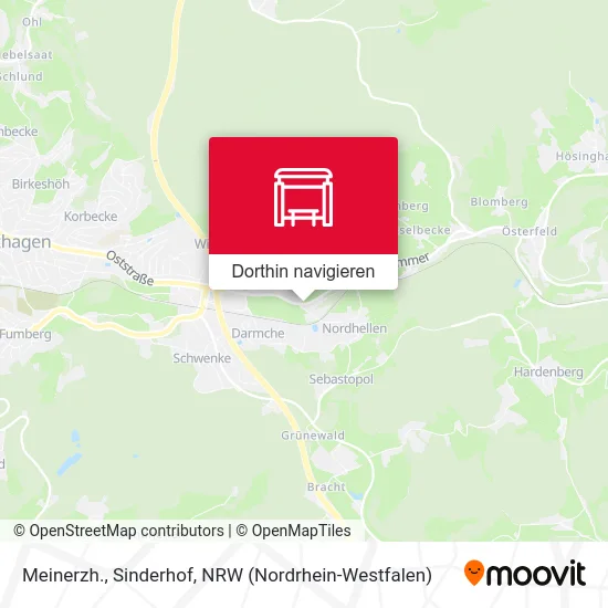 Meinerzh., Sinderhof Karte