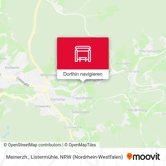Meinerzh., Listermühle Karte