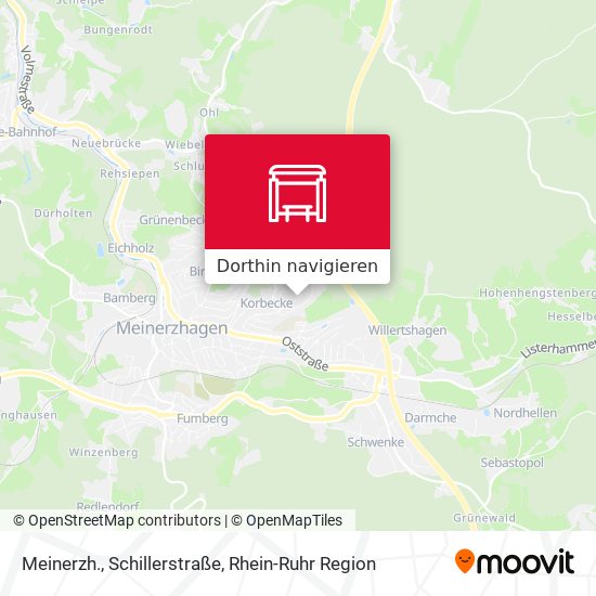 Meinerzh., Schillerstraße Karte