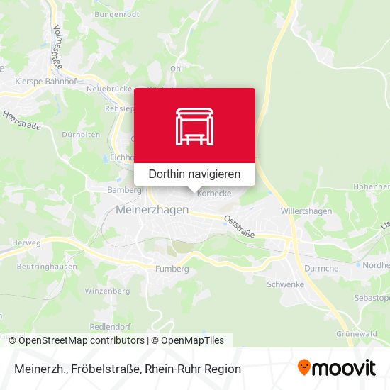 Meinerzh., Fröbelstraße Karte