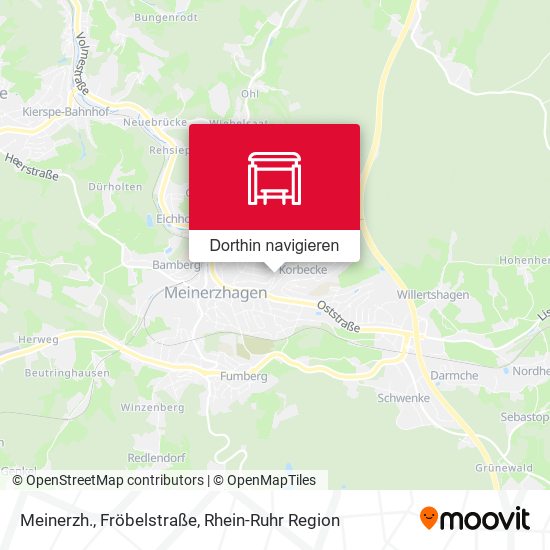 Meinerzh., Fröbelstraße Karte