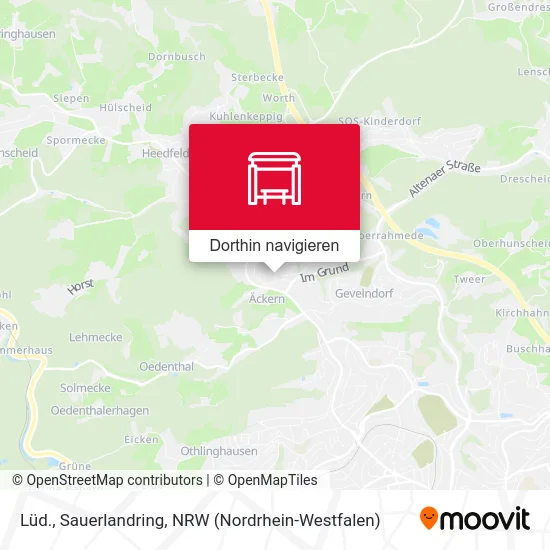 Lüd., Sauerlandring Karte