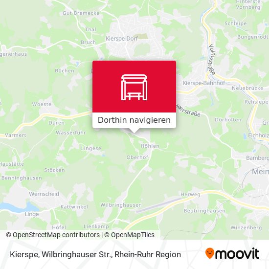 Kierspe, Wilbringhauser Str. Karte
