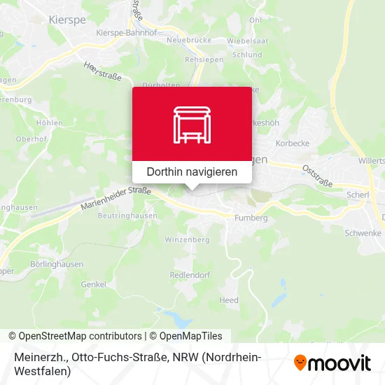 Meinerzh., Otto-Fuchs-Straße Karte
