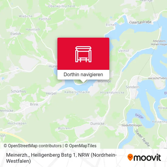 Meinerzh., Heiligenberg Bstg 1 Karte