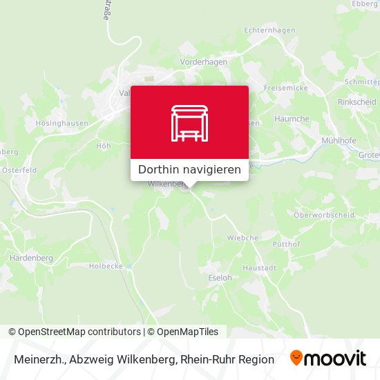 Meinerzh., Abzweig Wilkenberg Karte