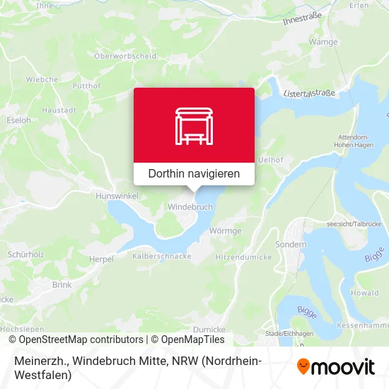 Meinerzh., Windebruch Mitte Karte