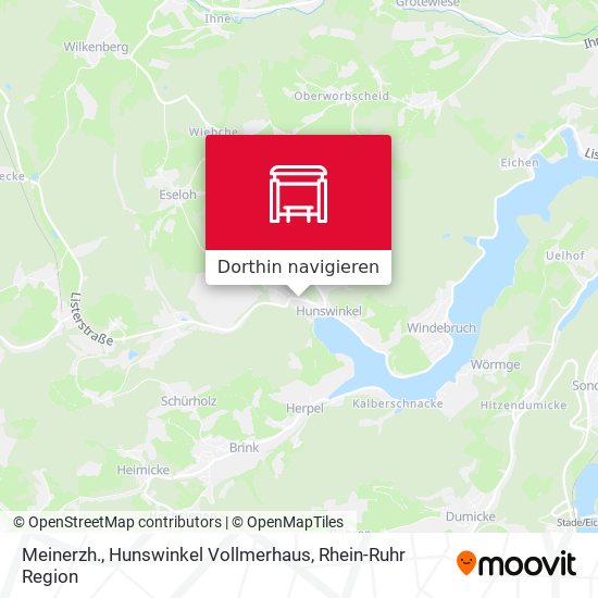Meinerzh., Hunswinkel Vollmerhaus Karte