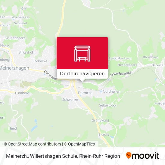 Meinerzh., Willertshagen Schule Karte