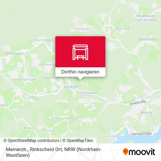 Meinerzh., Rinkscheid Ort Karte
