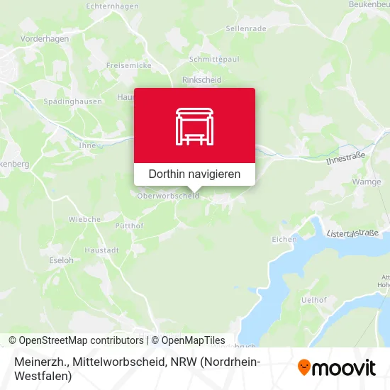 Meinerzh., Mittelworbscheid Karte