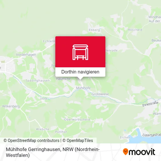 Mühlhofe Gerringhausen Karte