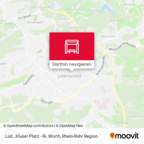 Lüd., Kluser Platz - Ri. Worth Karte