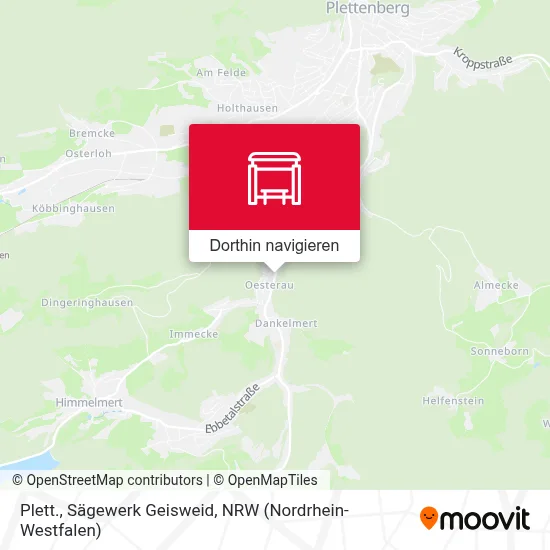 Plett., Sägewerk Geisweid Karte