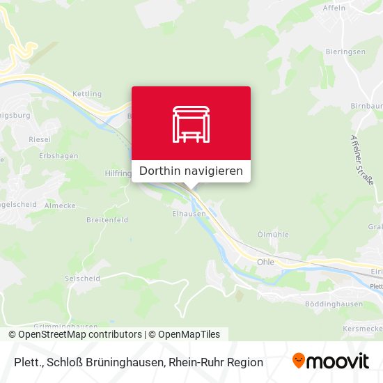 Plett., Schloß Brüninghausen Karte