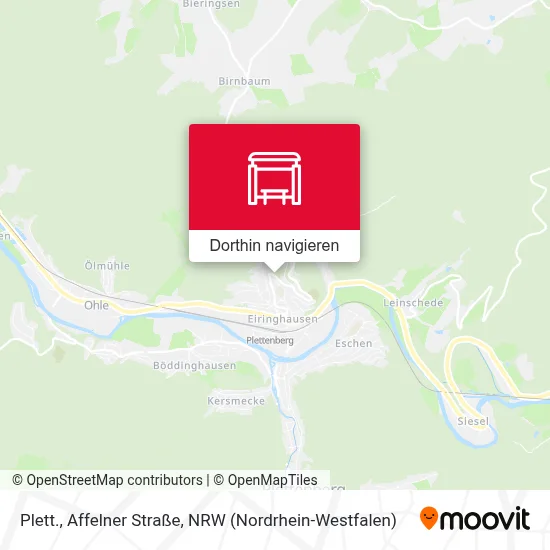 Plett., Affelner Straße Karte