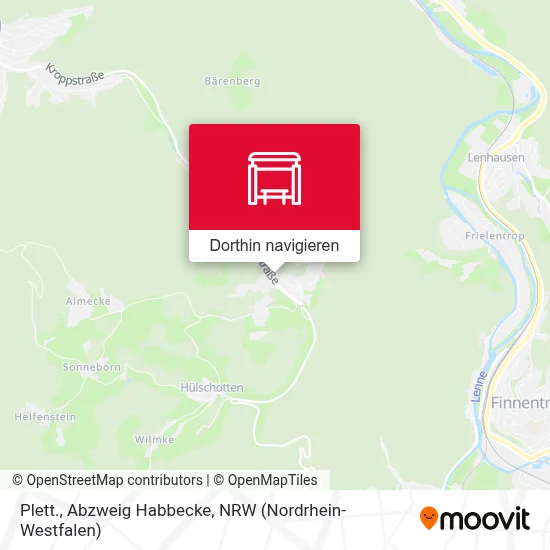 Plett., Abzweig Habbecke Karte