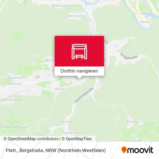 Plett., Bergstraße Karte