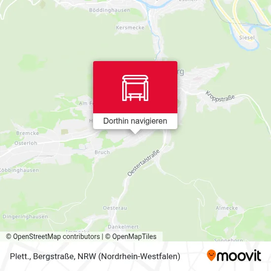 Plett., Bergstraße Karte