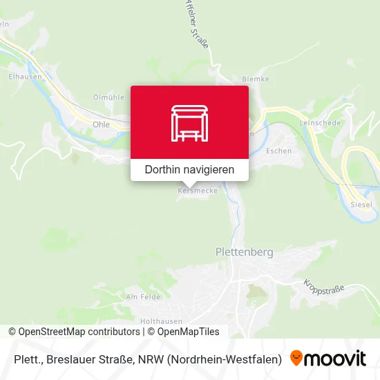 Plett., Breslauer Straße Karte