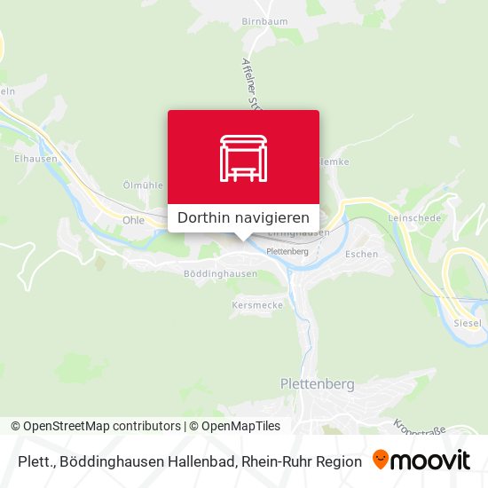 Plett., Böddinghausen Hallenbad Karte