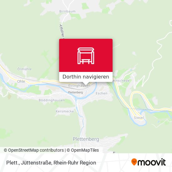 Plett., Jüttenstraße Karte