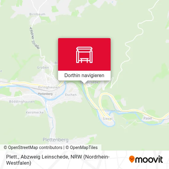 Plett., Abzweig Leinschede Karte