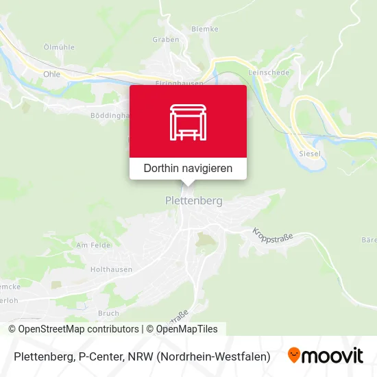 Plettenberg, P-Center Karte