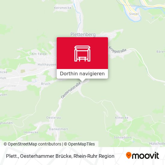 Plett., Oesterhammer Brücke Karte