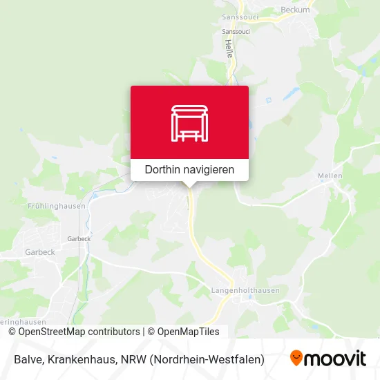 Balve, Krankenhaus Karte