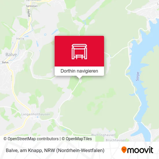 Balve, am Knapp Karte