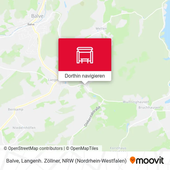 Balve, Langenh. Zöllner Karte