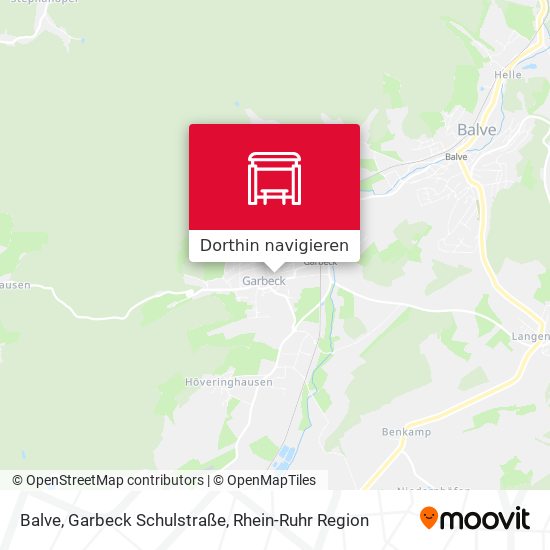 Balve, Garbeck Schulstraße Karte